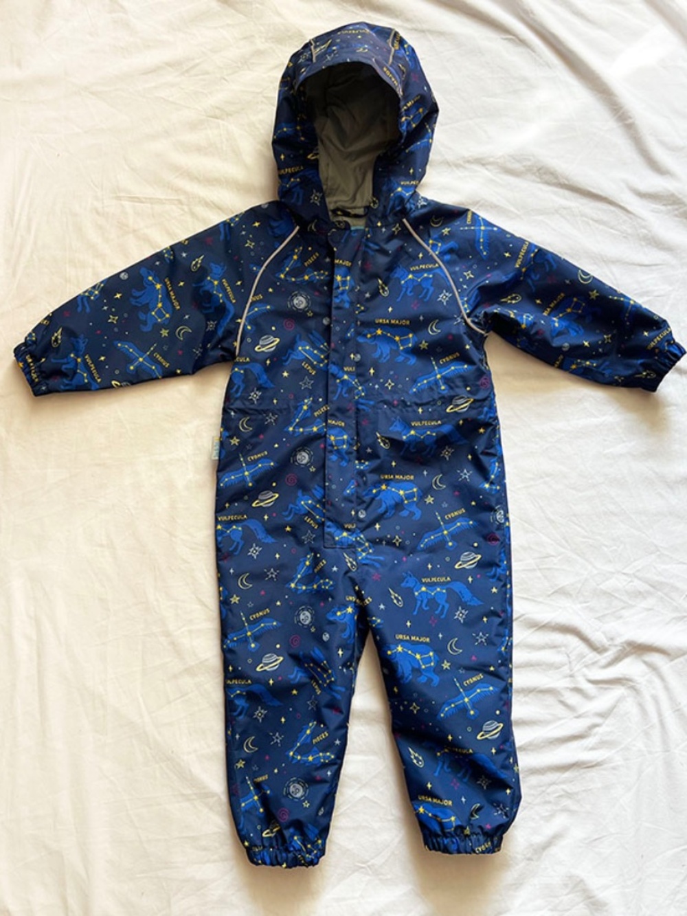 2T | Jan & Jul Rain Suit Coveralls Kids Waterproof Windproof Constellations